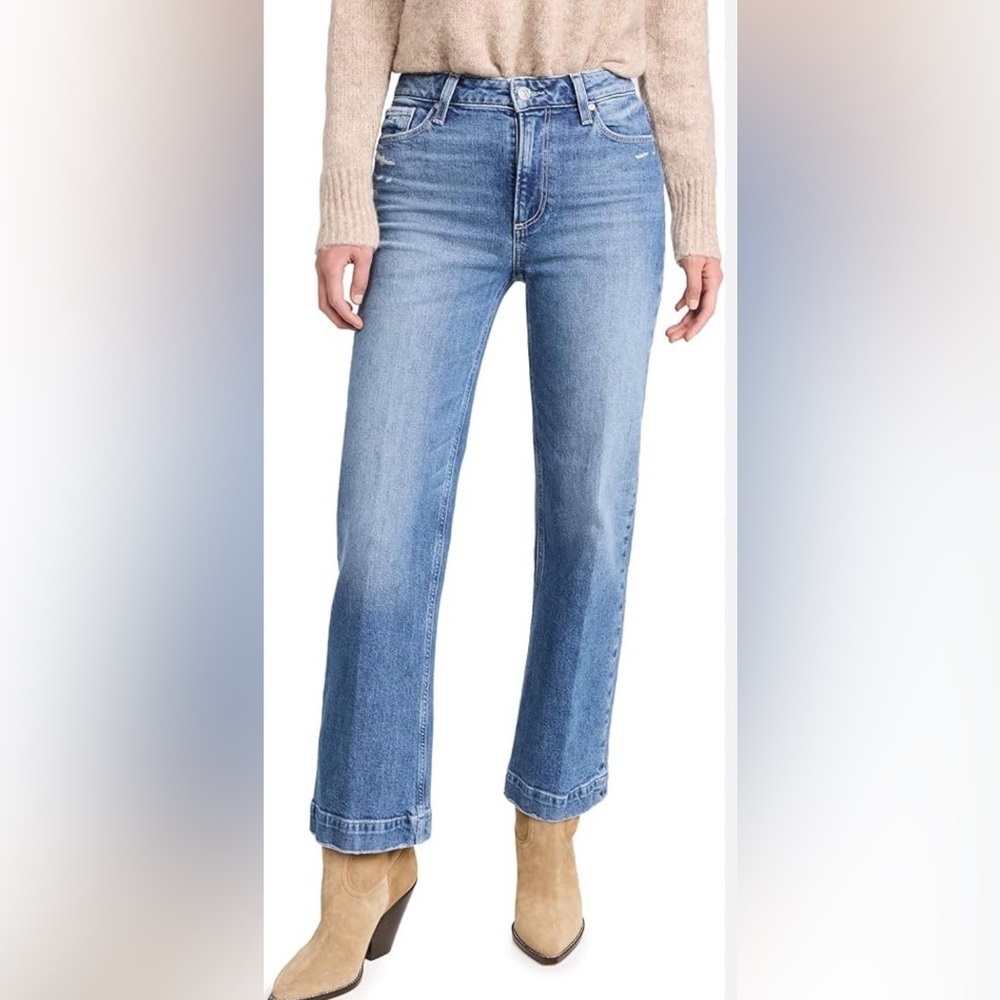 PAIGE Women's Leenah Ankle Jeans Medium Wash Size 29 High Rise